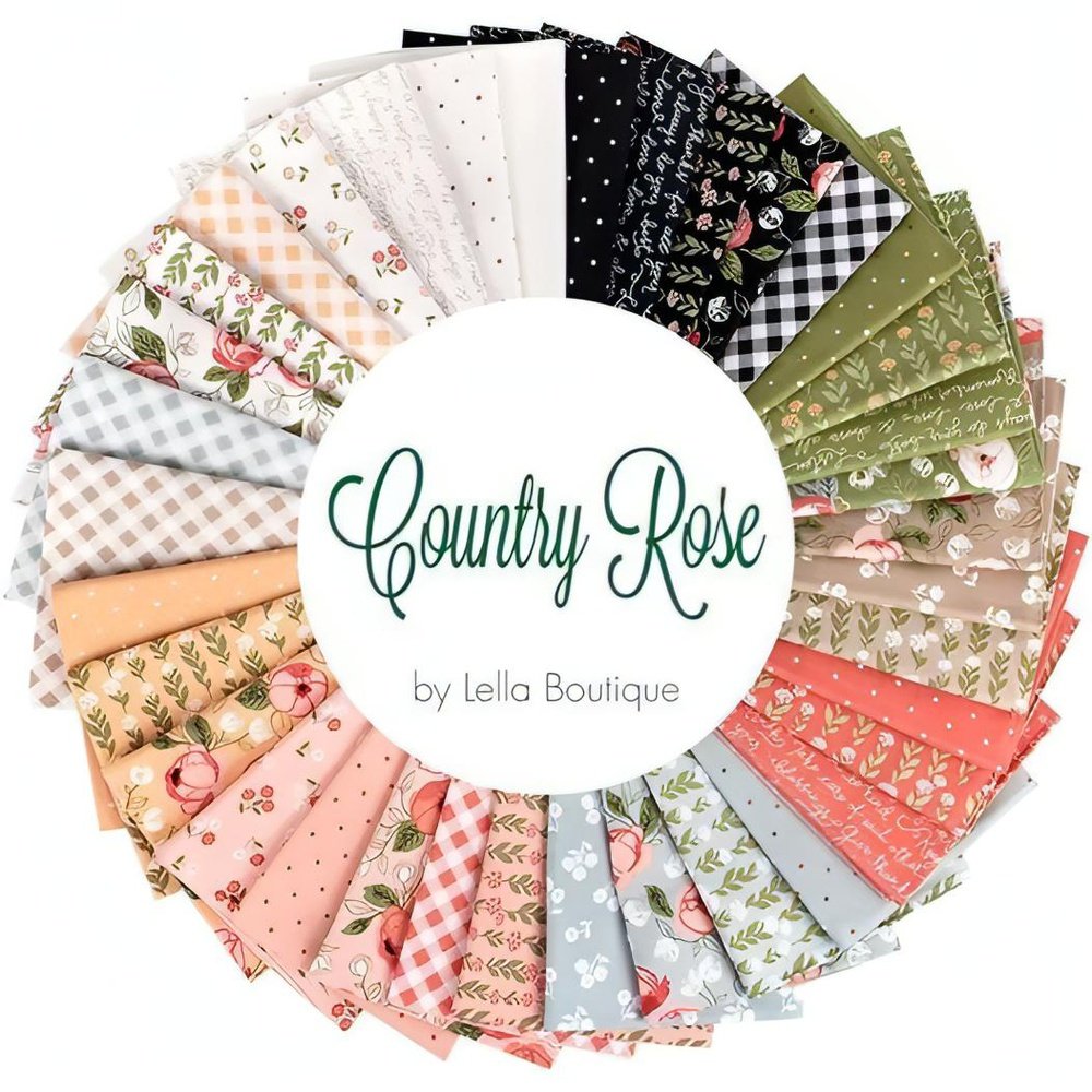 Quilting Fabric Fat Eighth Pack 36pc Country Rose By Lella Boutique For Moda Fabrics