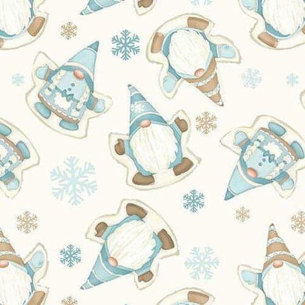 Quilting Fabric I Love Sn'gnomies Flannel By Shelly Comiskey For Henry Glass & Co.