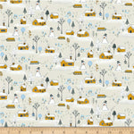 Snowy Weather Grey ~ Winter Days by Lisa Glanz for Michael Miller, 100% Quilting Cotton