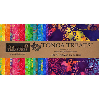 Timeless Treasures Tonga Batik Fiesta Mini Treats Charm Packs