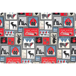 Digital Cuddle® Lodge Patches Jeans Minky Plush Fabric By Shannon Fabrics - Multi Patches Designs High Quality Jeans Fabric Print For Jeans